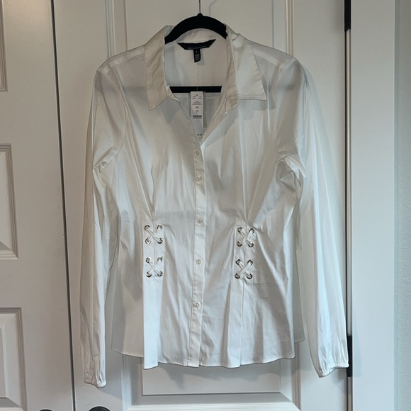 NWT BHWM Grommet Poplin Shirt - Picture 3 of 5